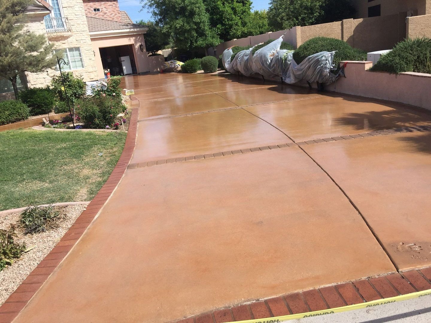 stained concrete driveway in West Palm Beach FL